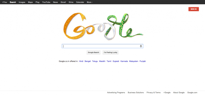 Google mostra bandeira gay no doodle